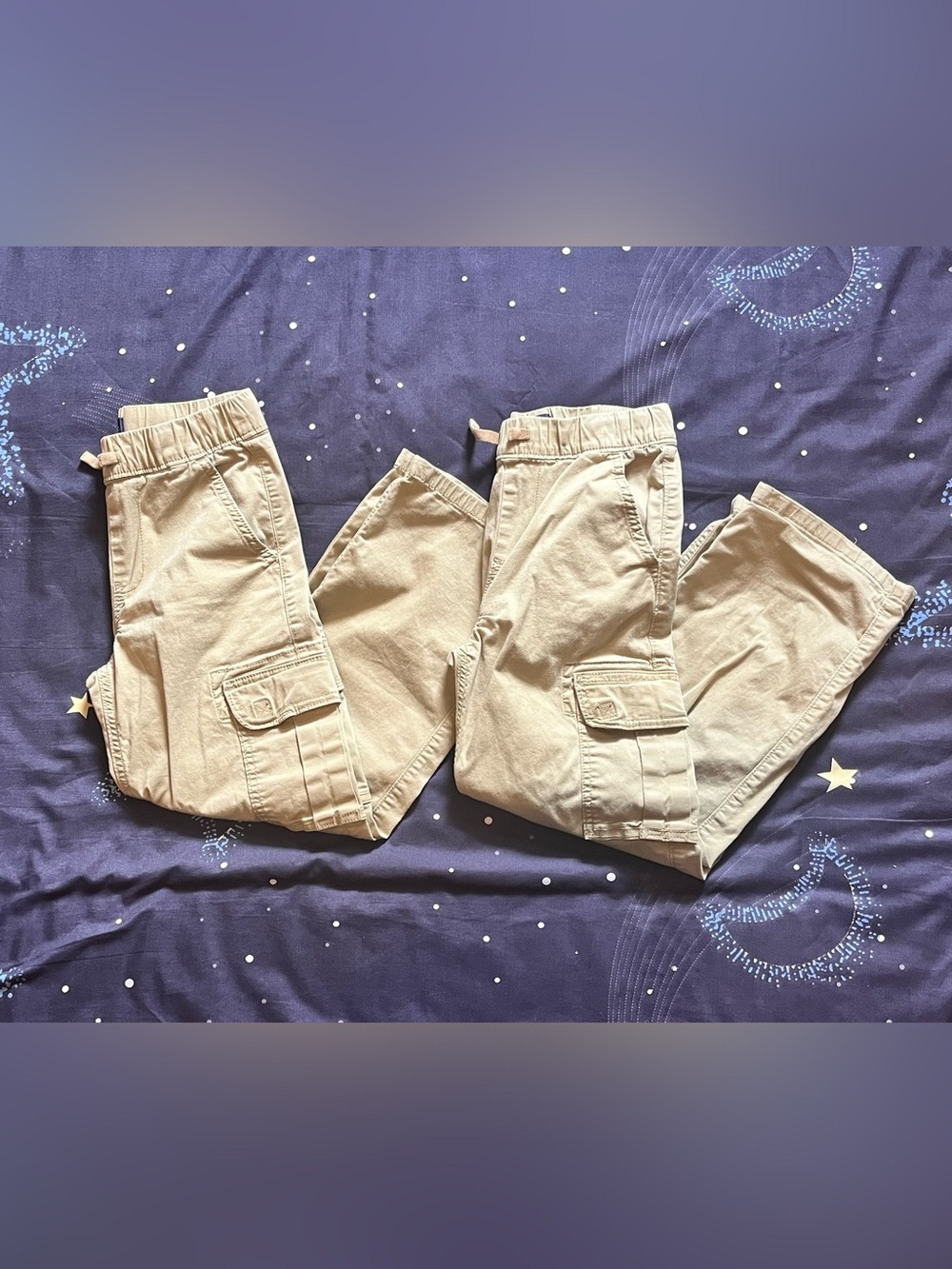Unisex Sz 8 Children’s Place 2 Pairs of Khaki Tan Cargo Pants School
